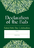 Holy Day Cards — Declaration of the Báb