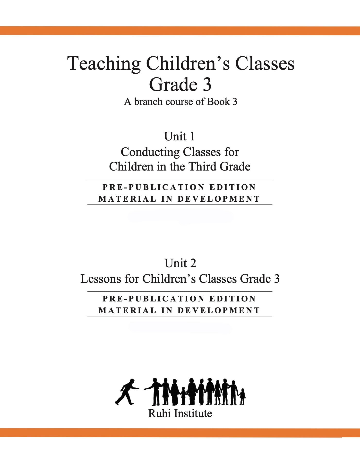 Ruhi Book 3, Grade 3