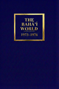 Bahá'í World 1973–1976
