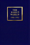 Bahá'í World 1986–1992