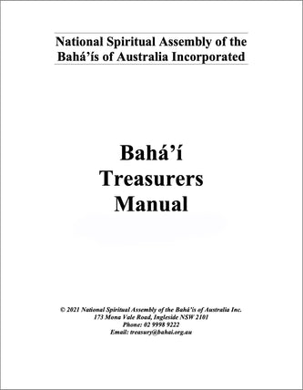 Bahá’í Treasurers' Manual