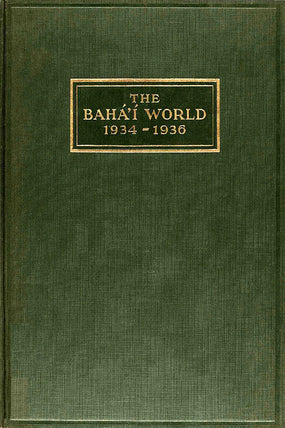 Bahá'í World 1934-1936